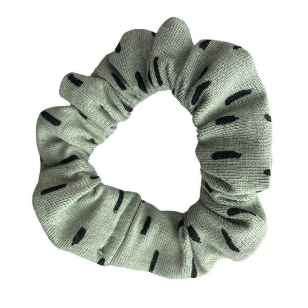 Patsikumm Scrunchie mini roheline träpsudega