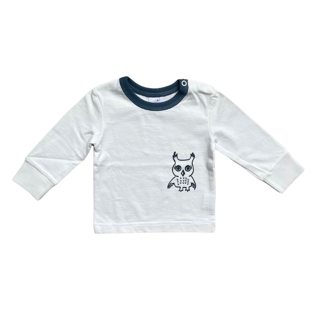 "Owl" Baby Sweater – Dark Blue